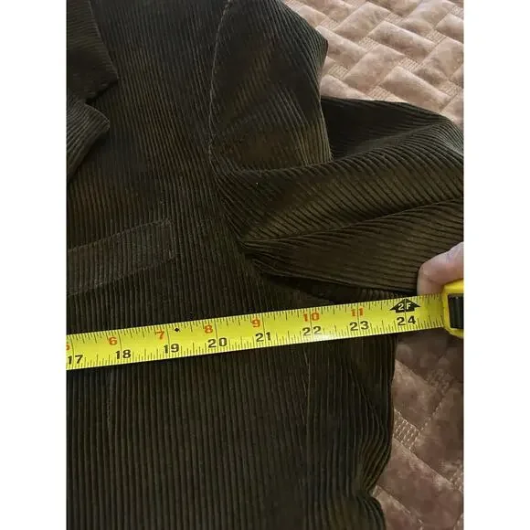 Meeting Street Mens Sport Coat Size 42L Brown Corduroy Blazer Lined 100%‎ Cotton - Picture 13 of 15